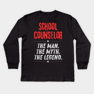 School Counselor Kids Long Sleeve T-Shirt