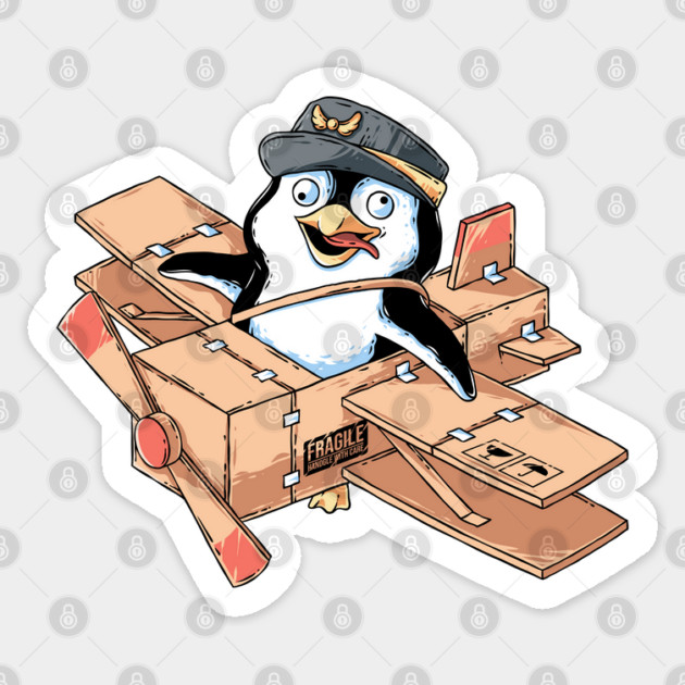 Flying Penguin Sticker by GoshWow®