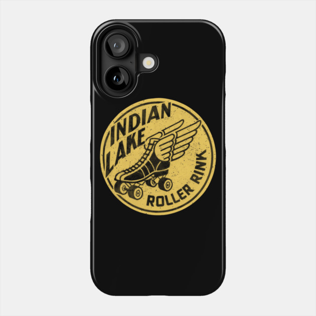 Vintage Indian Lake Roller Skating Phone Case by Timeless Chaos