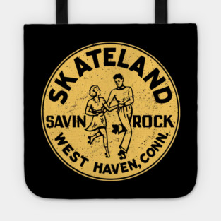 Vintage Roller Skating West Haven Connecticut Tote