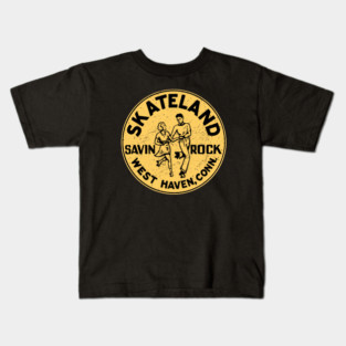 Vintage Roller Skating West Haven Connecticut Kids T-Shirt