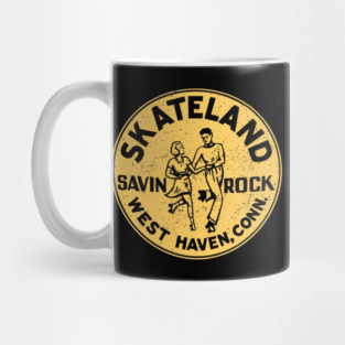 Vintage Roller Skating West Haven Connecticut Mug