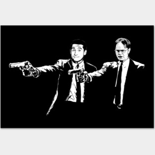 The Office US Dwight Michael Banksy Pulp Fiction Posters and Art