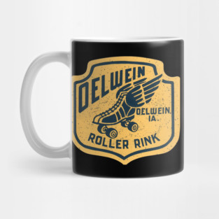 Vintage Roller Skating Oelwein Indiana Mug