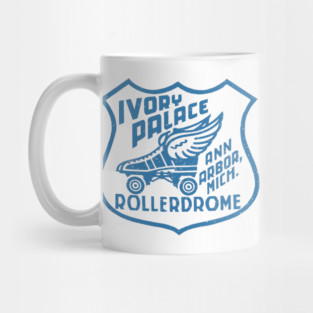 Vintage Roller Skating Ann Arbor Michigan Mug