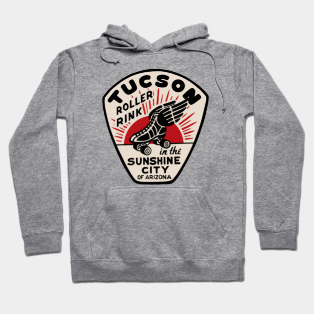 Vintage Roller Skating Tucson Arizona Hoodie by Timeless Chaos