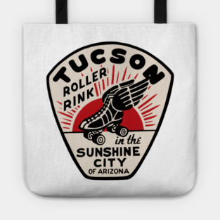 Vintage Roller Skating Tucson Arizona Tote