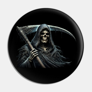Grim Reaper with Scythe Pin