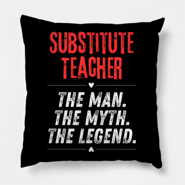 Substitute Teacher Pillow by BlackMeme94