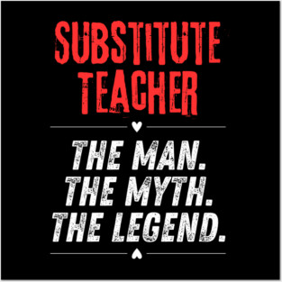 Substitute Teacher Posters and Art