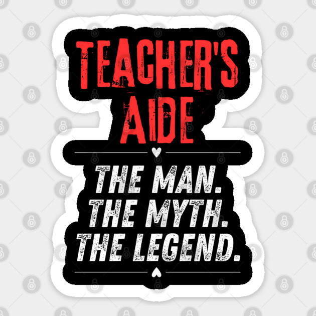 Teacher's Aide Sticker by BlackMeme94
