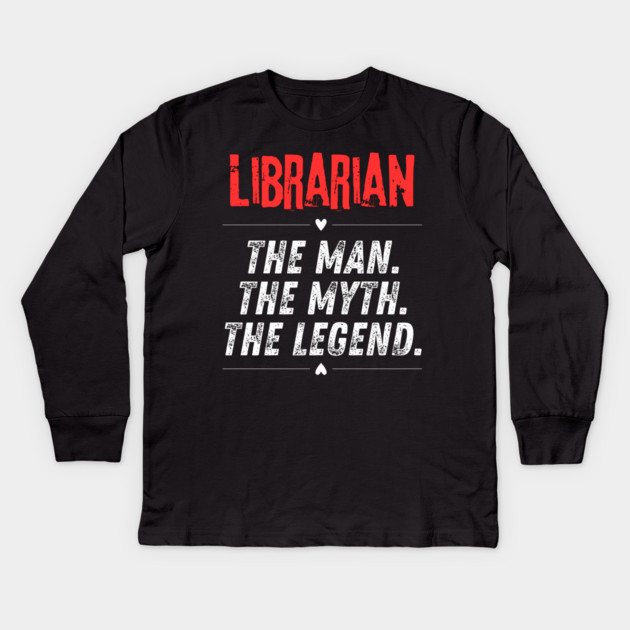 Librarian Kids Long Sleeve T-Shirt by BlackMeme94