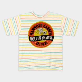Vintage Roller Skating Mammoth Garden Kids T-Shirt