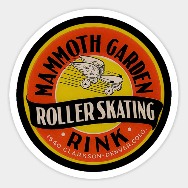 Vintage Roller Skating Mammoth Garden Magnet by Timeless Chaos