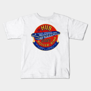 Vintage Roller Skating Chicago Kids T-Shirt