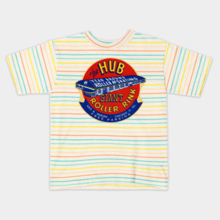 Vintage Roller Skating Chicago Kids T-Shirt