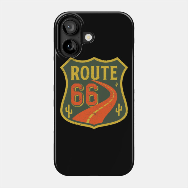 Route 66 Phone Case by Timeless Chaos
