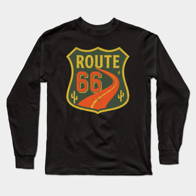 Route 66 Long Sleeve T-Shirt by Timeless Chaos