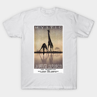 Vintage Travel Poster Mystic South Africa T-Shirt