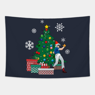 Speed Racer Around The Christmas Tree Tapestry