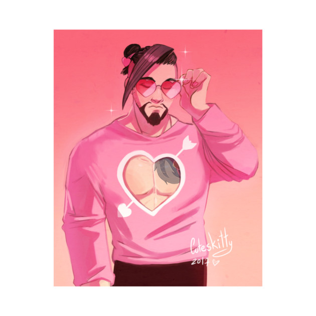 Cupid Hanzo Overwatch Long Sleeve T-Shirt TeePublic
