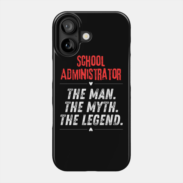 School Administrator Phone Case by BlackMeme94