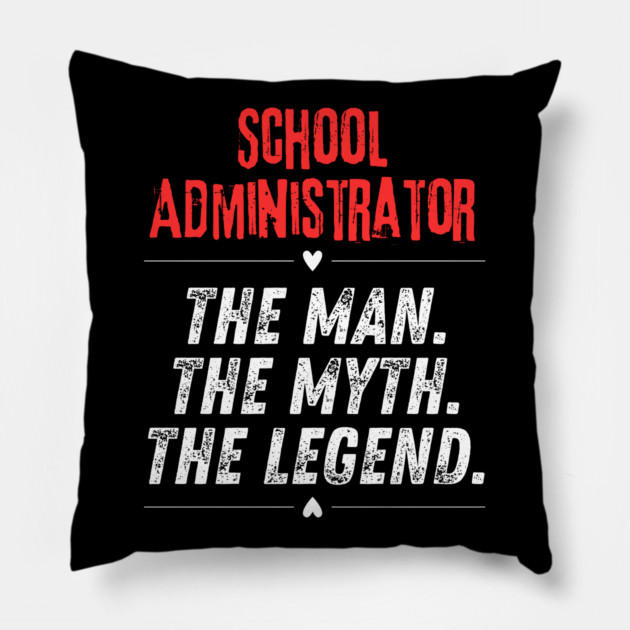 School Administrator Pillow by BlackMeme94