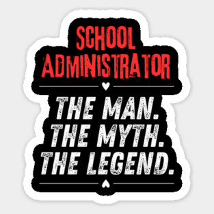 School Administrator Sticker