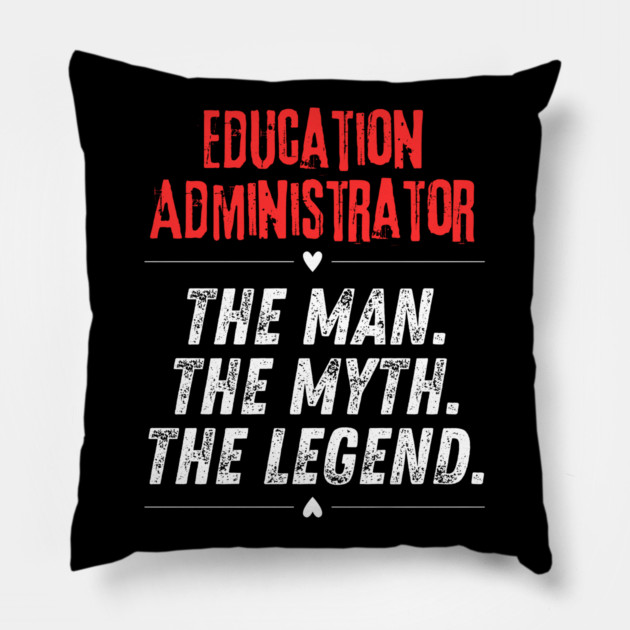 Education Administrator Pillow by BlackMeme94