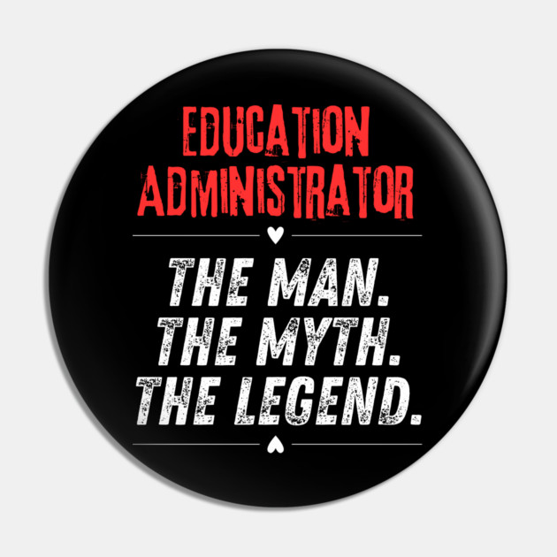 Education Administrator Pin by BlackMeme94