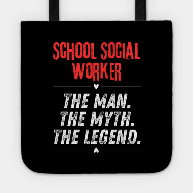 School Social Worker Tote by BlackMeme94