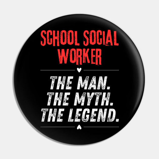 School Social Worker Pin by BlackMeme94
