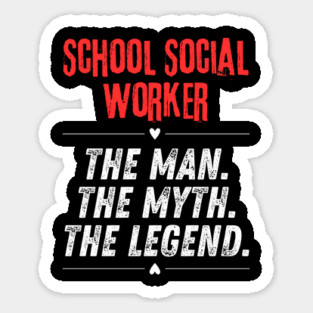 School Social Worker Sticker