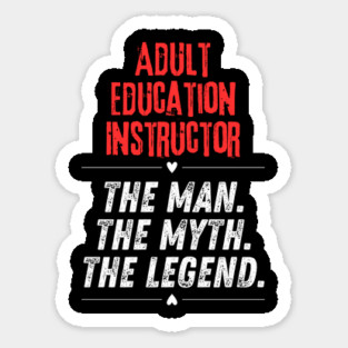 Adult Education Instructor Sticker