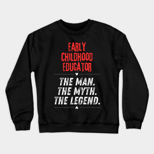 Early Childhood Educator Crewneck Sweatshirt by BlackMeme94