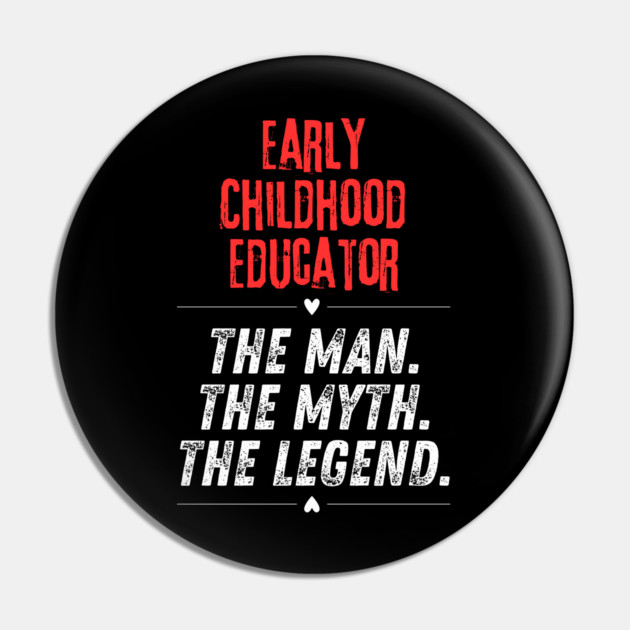 Early Childhood Educator Pin by BlackMeme94