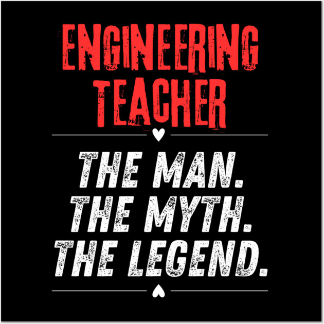 Engineering Teacher Wall Art by BlackMeme94