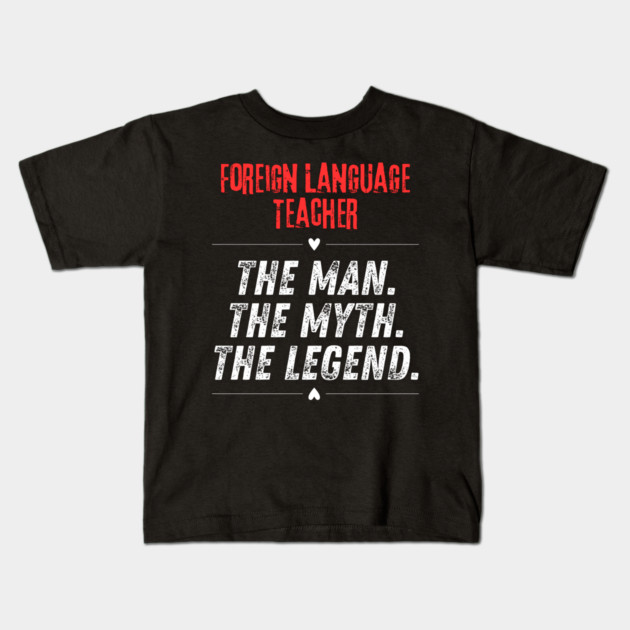 Foreign Language Teacher Kids T-Shirt by BlackMeme94