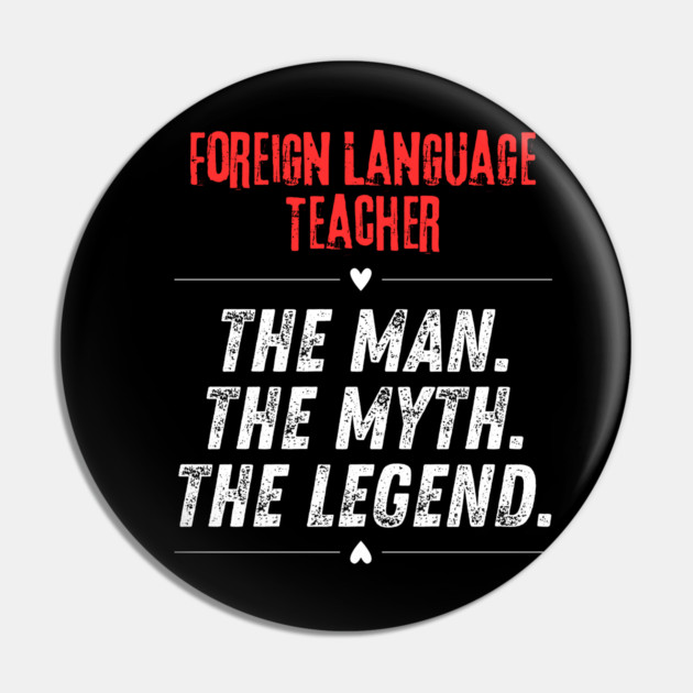 Foreign Language Teacher Pin by BlackMeme94