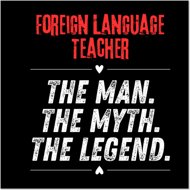 Foreign Language Teacher Wall Art by BlackMeme94