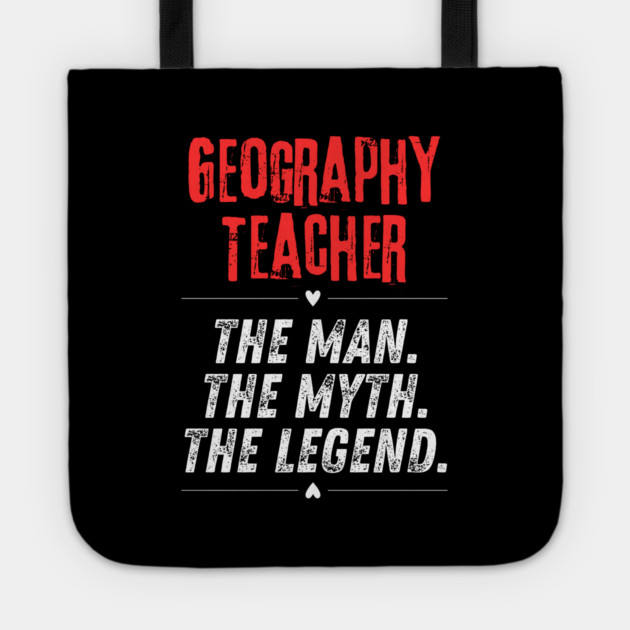 Geography Teacher Tote by BlackMeme94