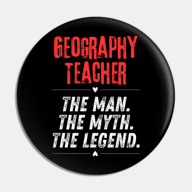 Geography Teacher Pin by BlackMeme94