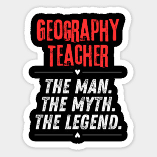 Geography Teacher Sticker