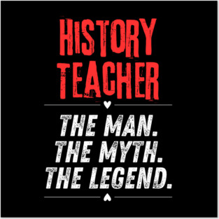 History Teacher Posters and Art