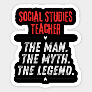 Social Studies Teacher Sticker