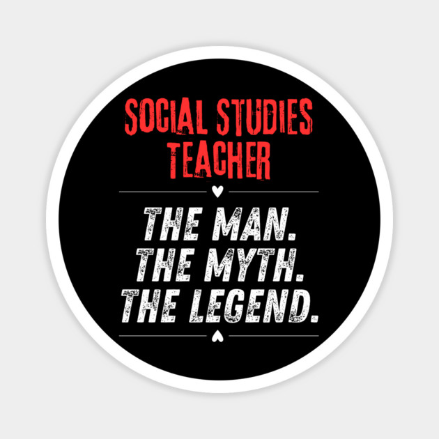 Social Studies Teacher Magnet by BlackMeme94