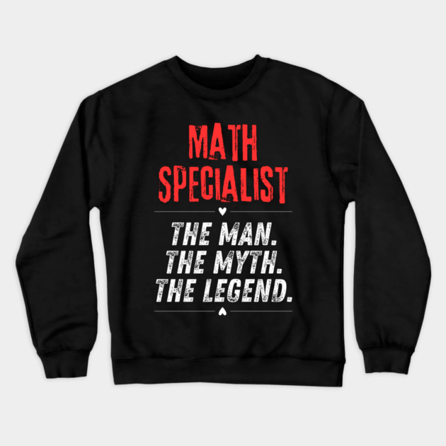 Math Specialist Crewneck Sweatshirt by BlackMeme94