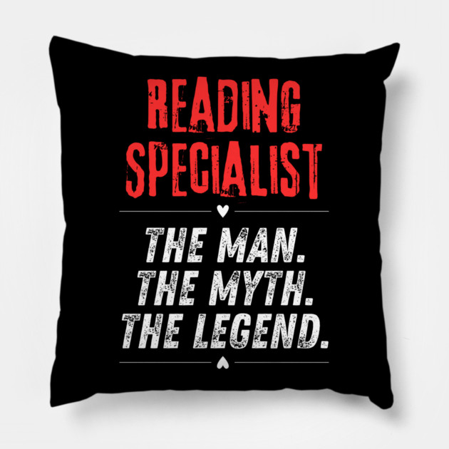 Reading Specialist Pillow by BlackMeme94