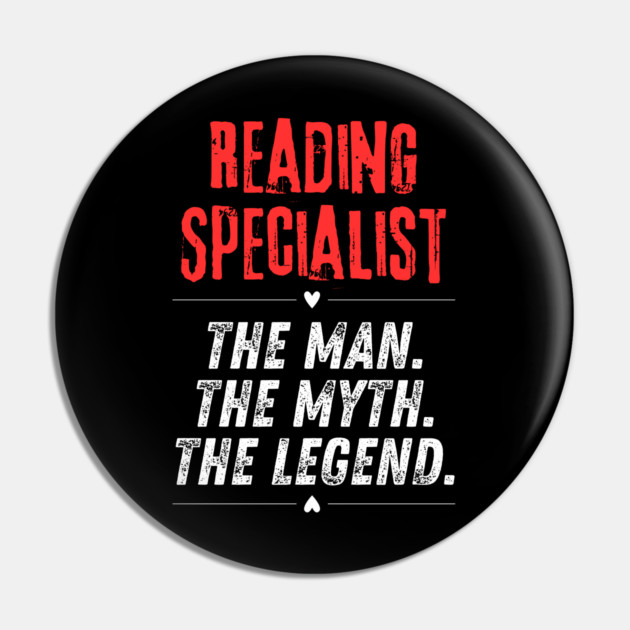 Reading Specialist Pin by BlackMeme94