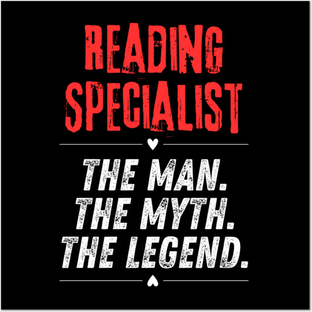 Reading Specialist Wall Art by BlackMeme94